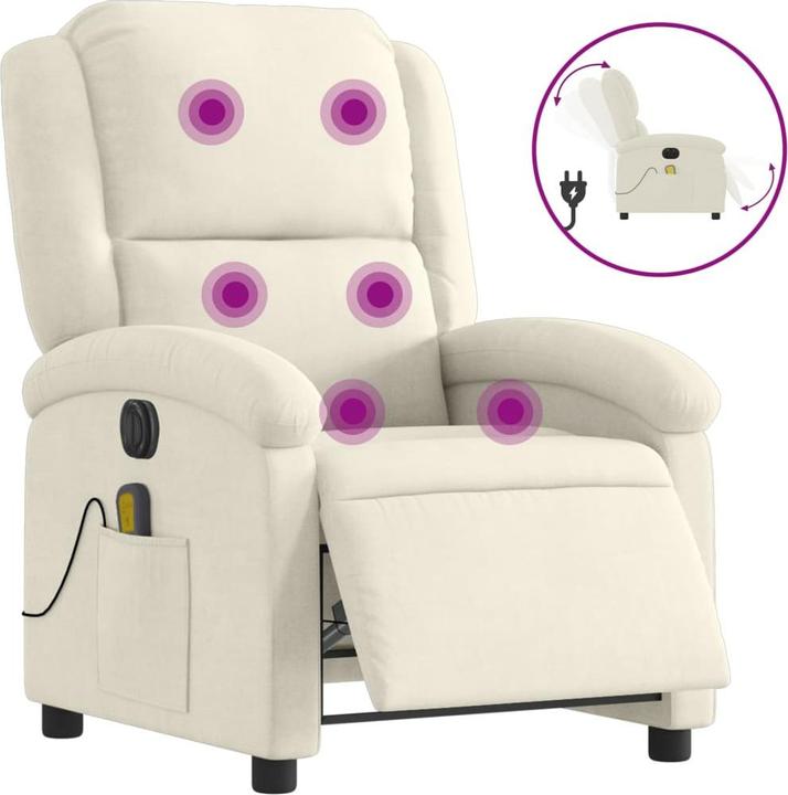 Image du produit VidaXL Fauteuil de massage électrique velours