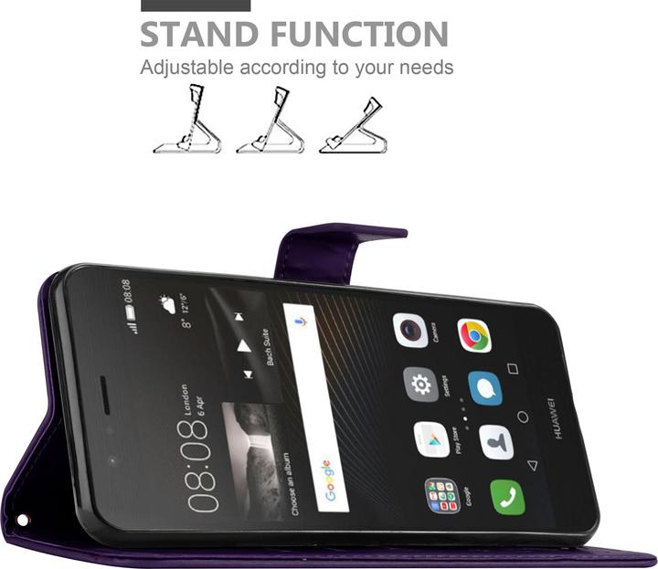 Image du produit Cadorabo Couverture du livre de fleurs (Huawei P9 Lite)