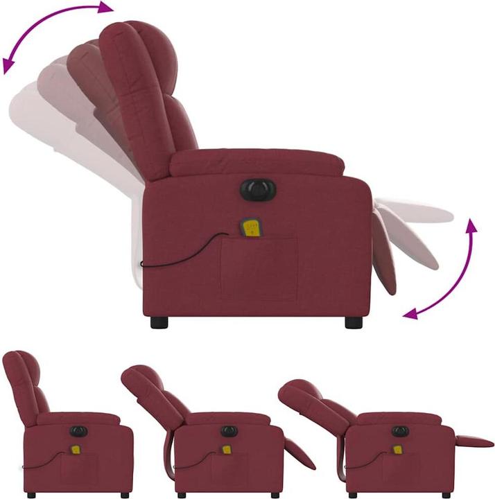 Produktbild VidaXL Massagesessel Elektrisch Stoff