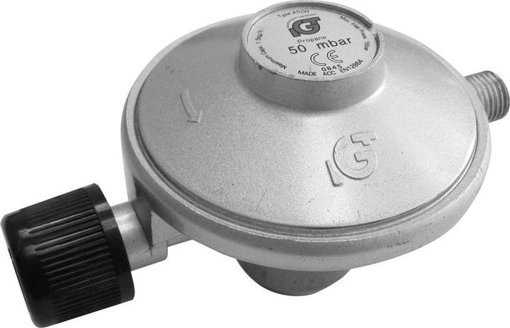 Actual product image Tepro Garden 8567 Gas cartridge pressure regulator silver (matt)