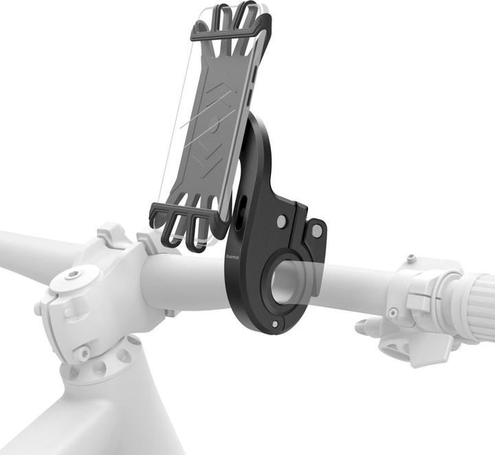 Produktbild Hama Handyhalterung für E-Bike, schnelle Anbringung, Silikon, drehbar, universal