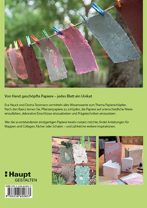Produktbild Papiere schöpfen und gestalten (Deutsch, Dorina Tessmann, Eva Hauck, 2024)