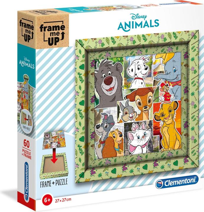 Immagine prodotto Clementoni Puzzle con cornice 60 pezzi, Animali (60 pezzi)