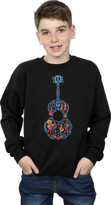 Actual product image Disney Boys Coco Guitar Pattern Sweatshirt (116)