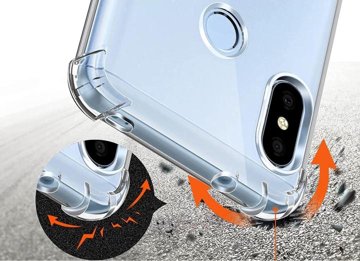 Actual product image Screenguard Xiaomi Mi A2 Lite Case Crystal Soft Airbag Bumper (Mi A2 lite)