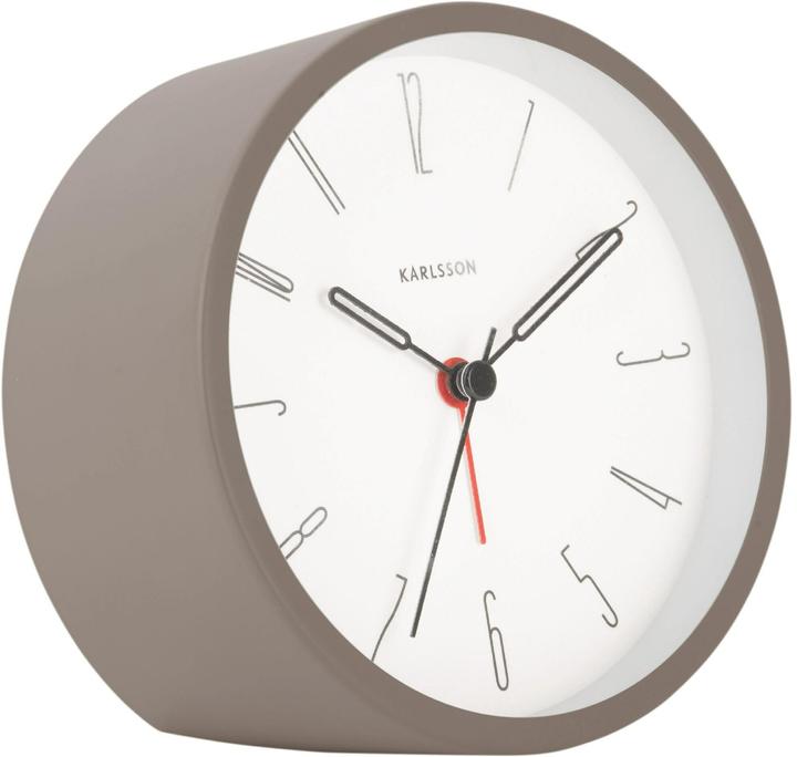 Produktbild Karlsson Klassischer Wecker Belle Numbers 11 cm, Grau, Funktionen