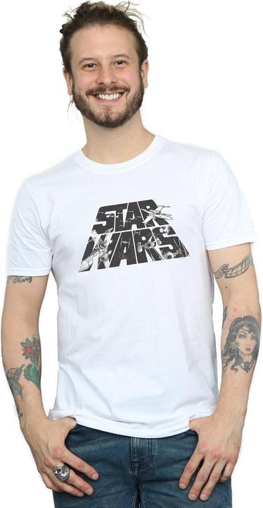 Produktbild Star Wars Logo Space Sketch TShirt (L)
