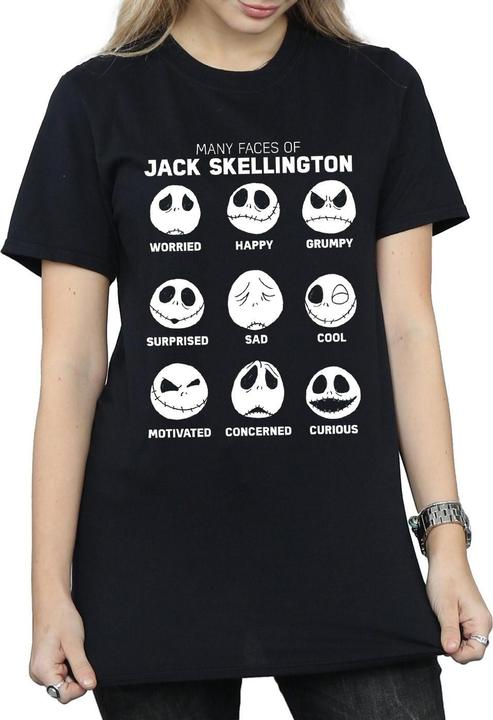 Immagine prodotto Disney Nightmare Before Christmas The Many Faces Of Jack Maglietta Ampia Donna (L)