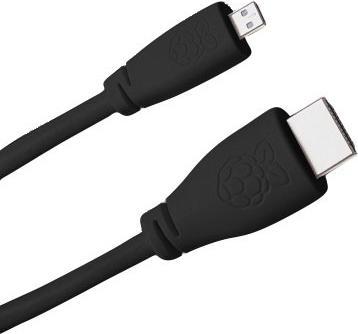 Raspberry Pi Official cable Micro-HDMI to HDMI Black, 1m
