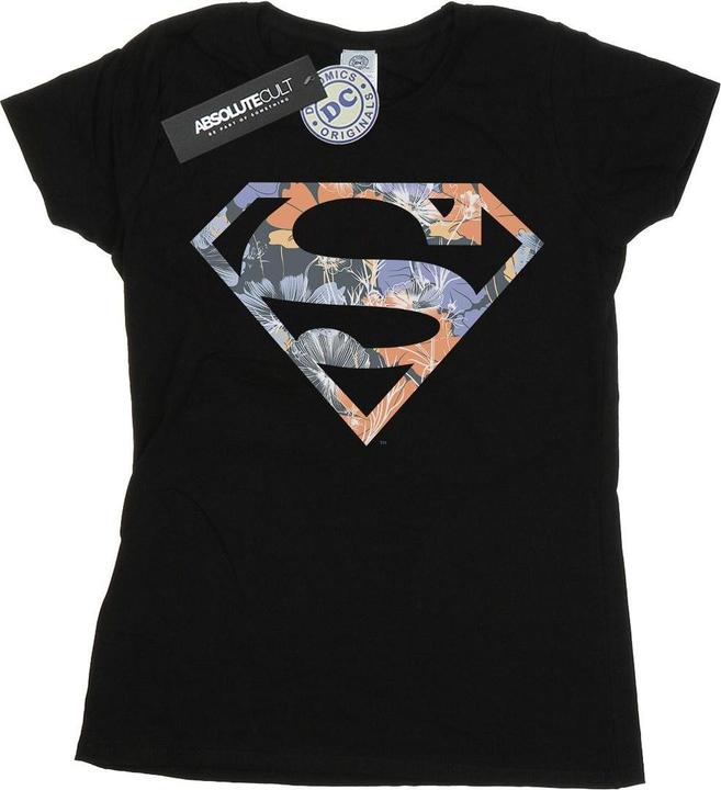 Image du produit - T-shirt SUPERMAN FLORAL LOGO - Femme (L)