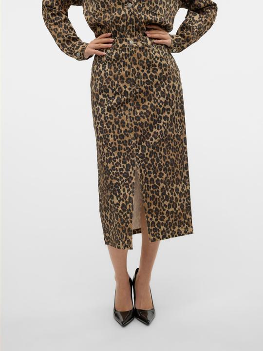 Actual product image Vero Moda VMVERI High Waist Long Skirt Faux Leather Skirt (M)