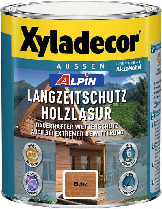 Actual product image Xyladecor Alpine long-term protection wood stain oak (Oak, 1 l)