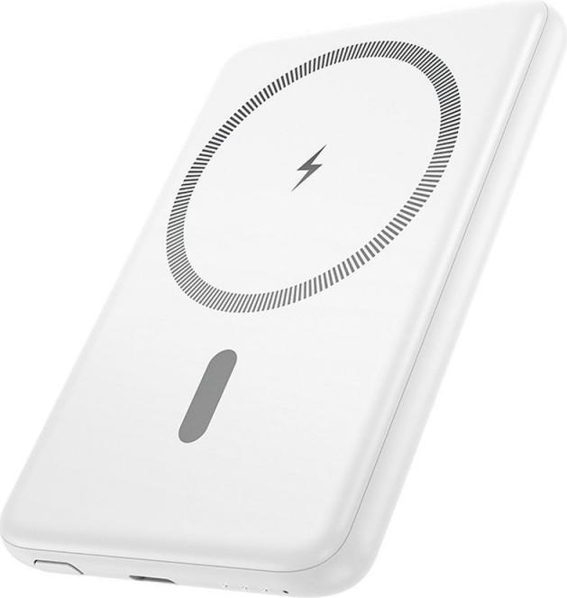 Hoco J140A, 5000mAh, 20W, PD + QI, Weiss (5000 mAh, 20 W)