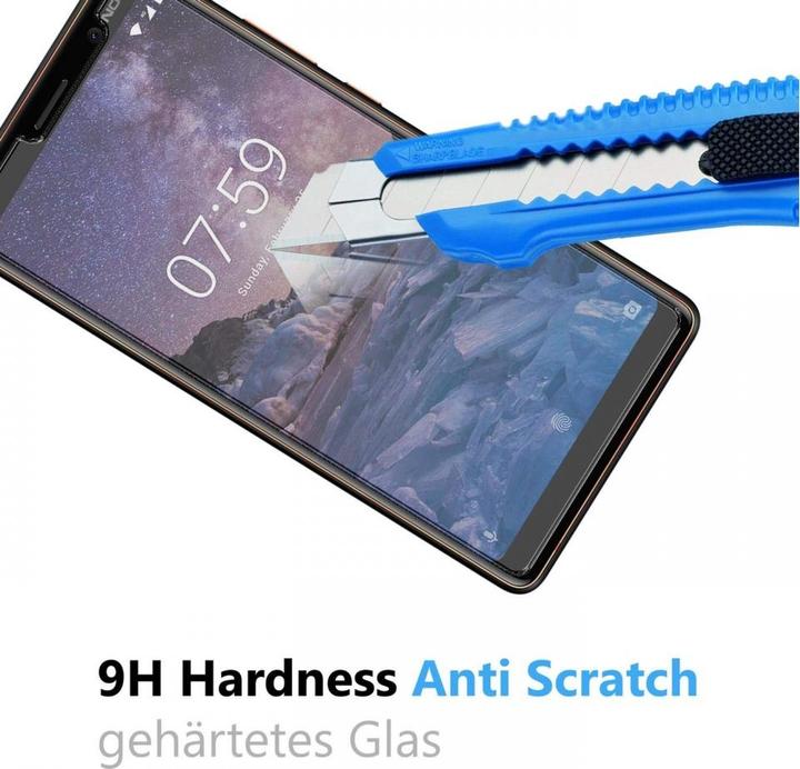 Produktbild Screenguard Nokia 7 Plus Panzerglas Schutzfolie Case Friendly Design (1 Stück, Nokia 7 Plus)