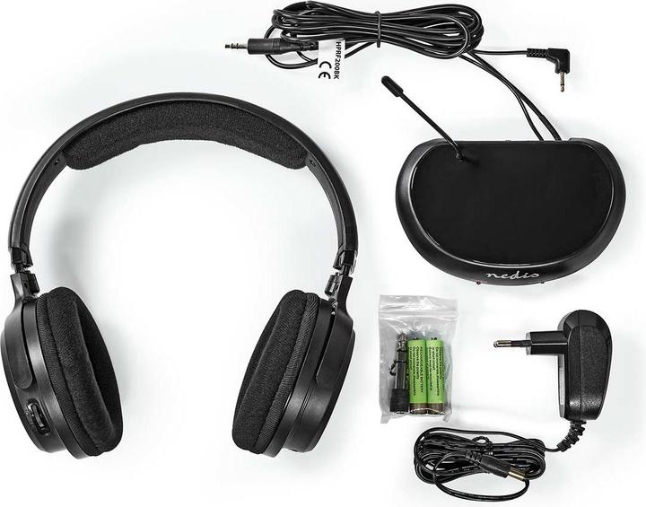 Actual product image Nedis HPRF200BK (No noise cancelling, 11 h, Wireless)