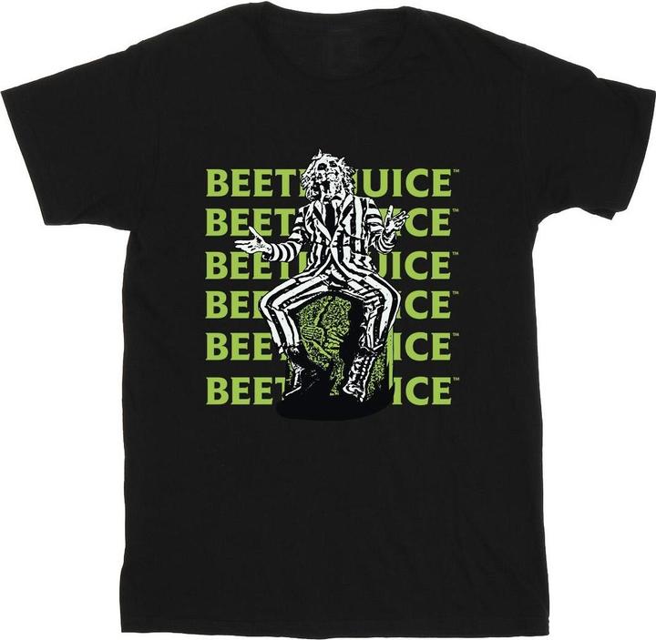 Actual product image Beetlejuice Mens Pose Cotton T-Shirt (XL)