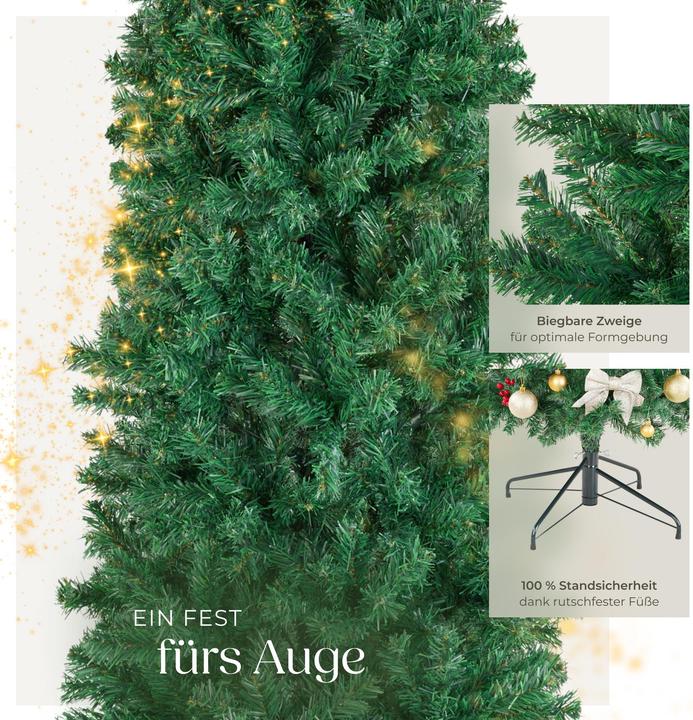 Image du produit tectake Sapin de Noël artificiel COMETE, aspect naturel (210 cm)