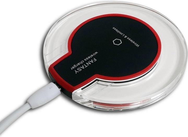 Image du produit PhoneLook Station de charge sans fil Qi Chargeur wireless transparent Fantasy pour Smartphone Verre/- (5 W)