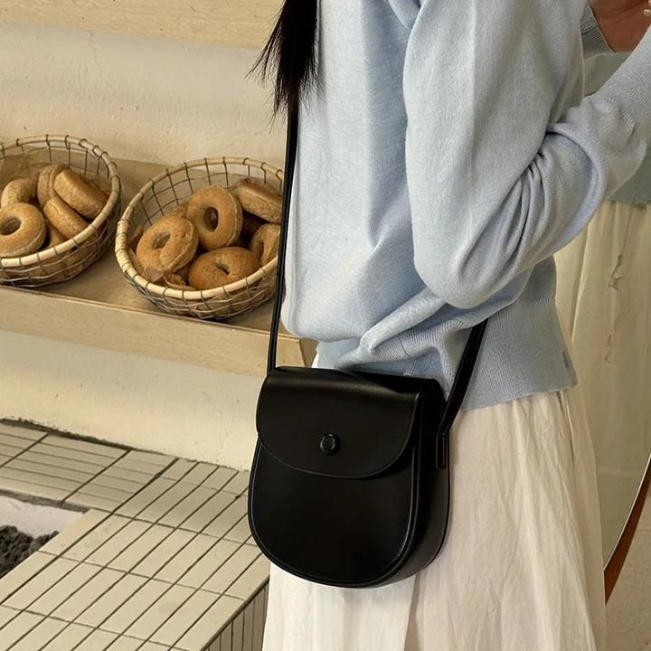 Only-Bags.Store Klappe Crossbody Taschen Mini PU Leder Schultertaschen und Handtaschen Telefon Einfache feste