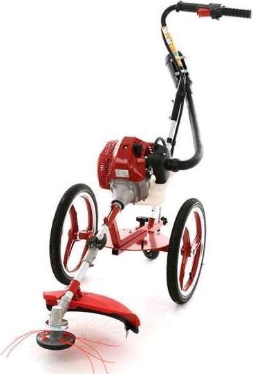 GeoTech Decespugliatore con miscelatore a spinta e ruote