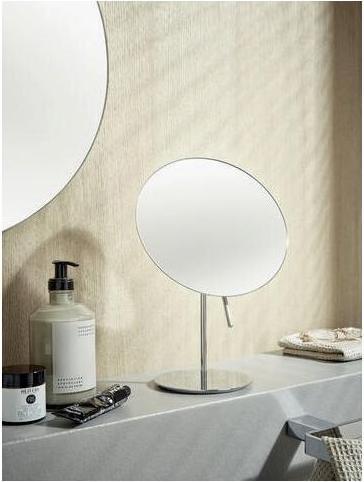 Actual product image Emco Shaving/cosmetic mirror PURE rd d= 202mm 3f height adjustable chrome