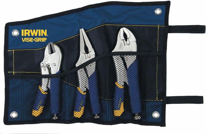 Actual product image Irwin Locking pliers set fast release 3piece in roll pouch