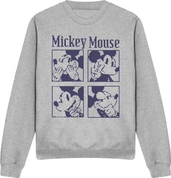 Actual product image Disney Unisex Adult Mickey Mouse Pixelated Sweatshirt (S)
