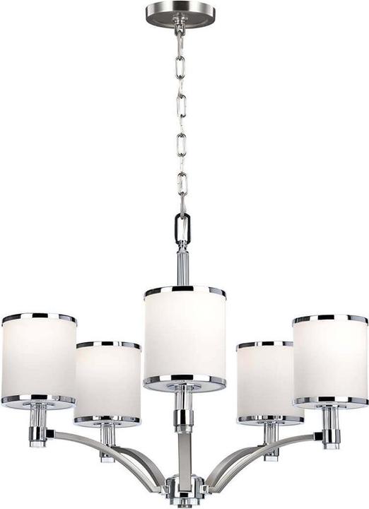 Produktbild Elstead Lighting Prospect Park Kronleuchter E27 5-fach Satin Nickel, Chrom (64.20 cm)