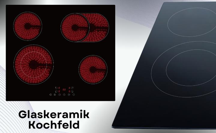 Actual product image PKM KHKF4-2KB G Hob self-contained built-in 60cm glass ceramic roasting zone