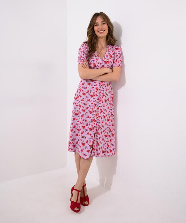 Image du produit Joe Browns Floral V-Neck Short Sleeve Midi Dress (14)