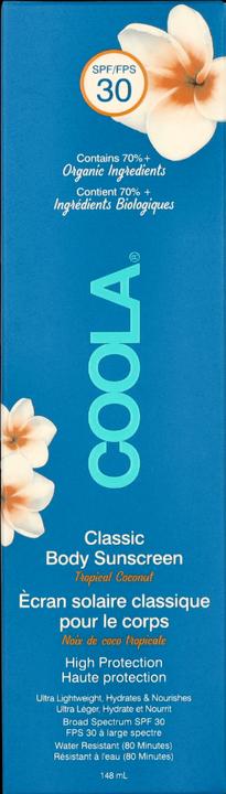 Produktbild Coola Suncare Classic Lotion Tropical Coconut (Sonnencreme Gesicht, SPF 30, 148 ml, 148 g)