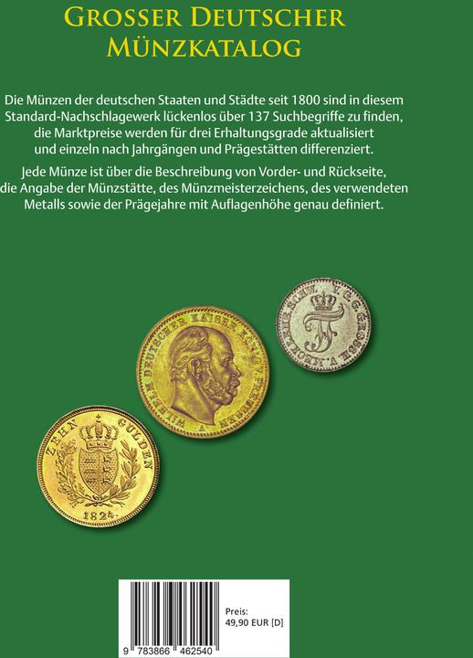 Image du produit Grosser deutscher Münzkatalog (Allemand, Dieter Fassbender, Hermann Junghans, 2024)