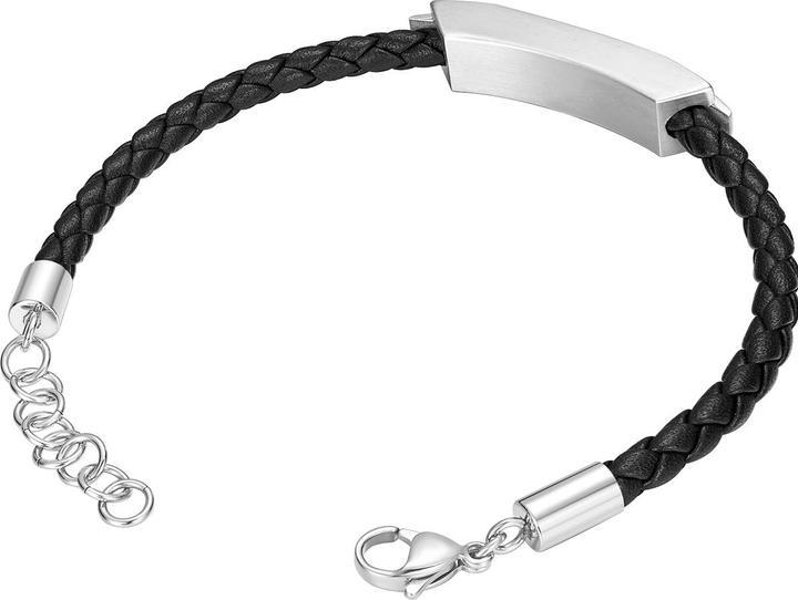 Immagine prodotto Police Bracciale Gripcord (21 cm, Cuoio, Acciaio inossidabile)