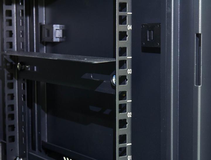 Produktbild Good Connections Schrank - Netzwerkschrank - mit Ventilator - RAL 9005, Deep Black - 6U - 48.3 cm (6 HE, 19 Zoll Rack)