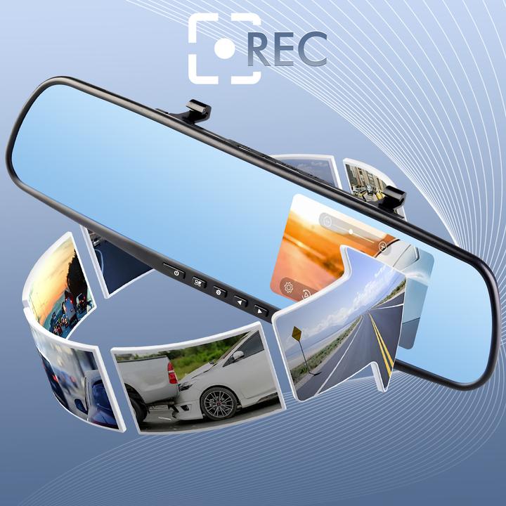 Immagine prodotto Avizar DVR-01 retrovisore dashcam (Microfono incorporato, Display integrato, Accelerometro, Full HD)