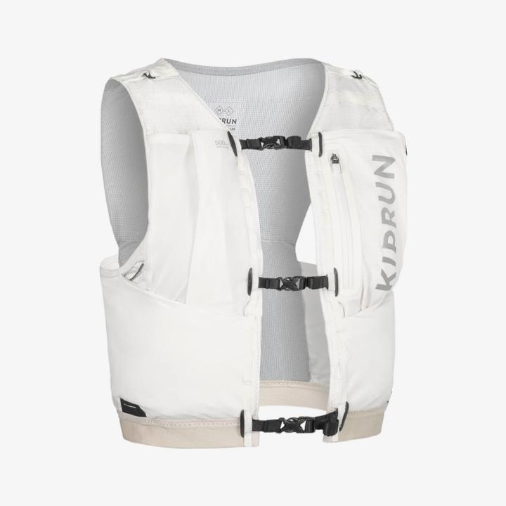 Image du produit Kiprun Gilet trail running compétition porte flasques Mixte - veste 5L blanc (XXL)
