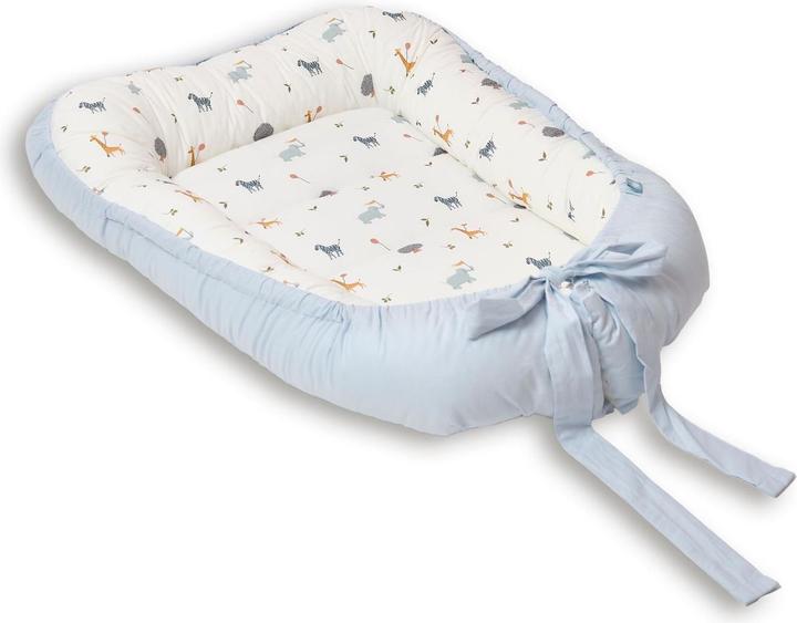 Image du produit Funnababy Nid Bébé - Zoo - Bleu - 60 x 75 cm