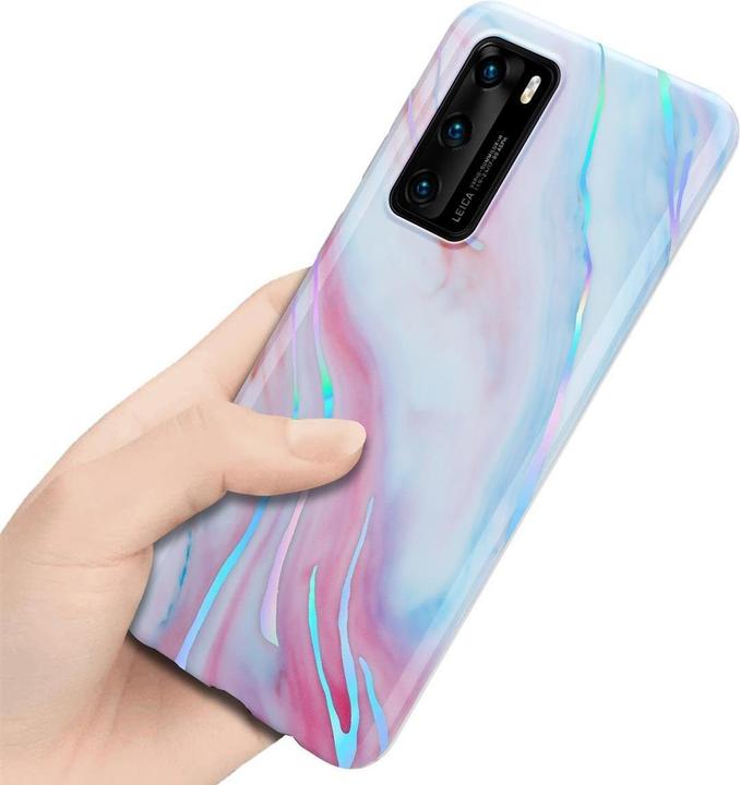 Actual product image Cadorabo IMD TPU Colorful Marble Cover (Huawei P40)