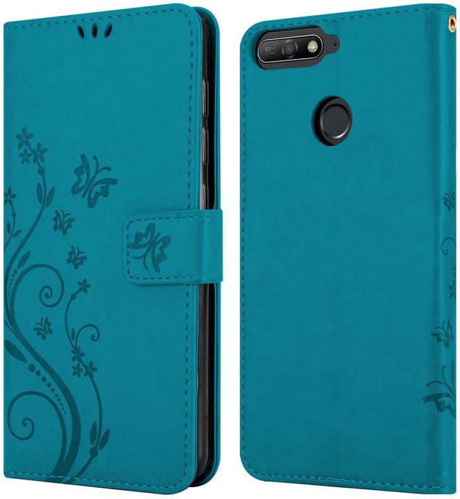 Image du produit Cadorabo Pochette Flower Book (Huawei Y6 Prime (2018), Huawei Honor 7a)