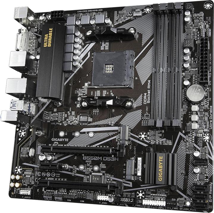 Image du produit Gigabyte B550M DS3H (AM4, AMD B550, mATX)