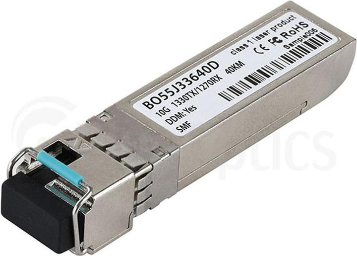 Actual product image CBO LevelOne SFP-10G-BX-D-40KM Compatible BlueOptics SFP+ BO55J33640D