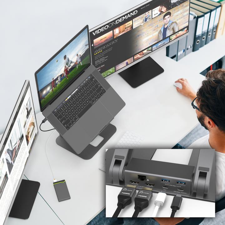 Produktbild j5Create JTS427 (USB-C, Thunderbolt, 2 Ports)