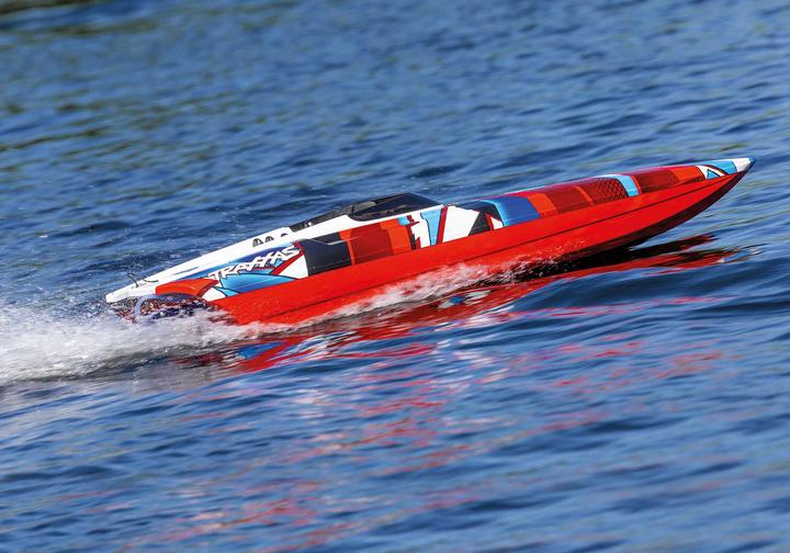 Image du produit Traxxas DCB M41 Catamaran 40 pouces Brushless Rouge/Bleu