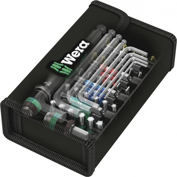 Immagine prodotto Wera Kraftform Kompakt 100 (Presa esagonale TX M10, Esagono cavo TX M15, Esagono incassato TX M40, Presa esagonale TX M20, Presa esagonale TX M30, Croce Phillips PH M1, Croce Phillips PH M2, Esagono incassato TX M25, Croce Pozidriv PZ M1, Croce Pozidriv PZ M2, Croce Phillips PH M3, Croce Pozidriv PZ M3)