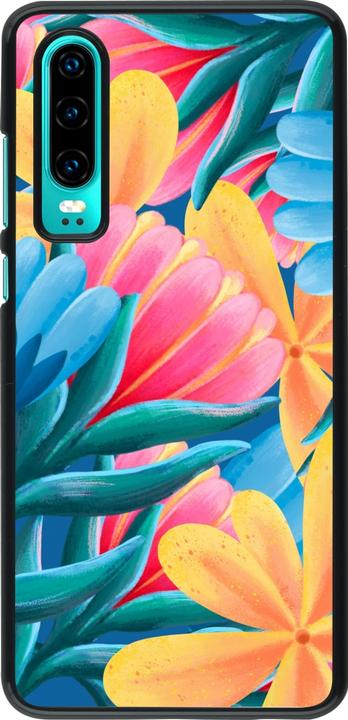 Actual product image PhoneLook Cover Spring 23 colourful flowers (Huawei P30)