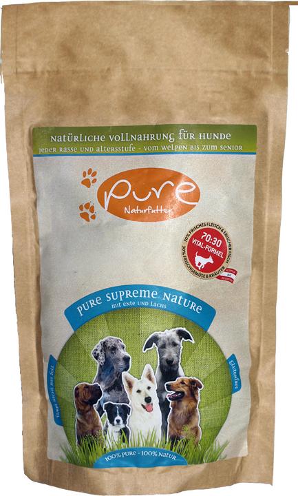 Image du produit Pure Naturfutter Suprême Canard & Saumon - sans gluten (Adulte, Junior, Senior, 1 pcs, 400 g)