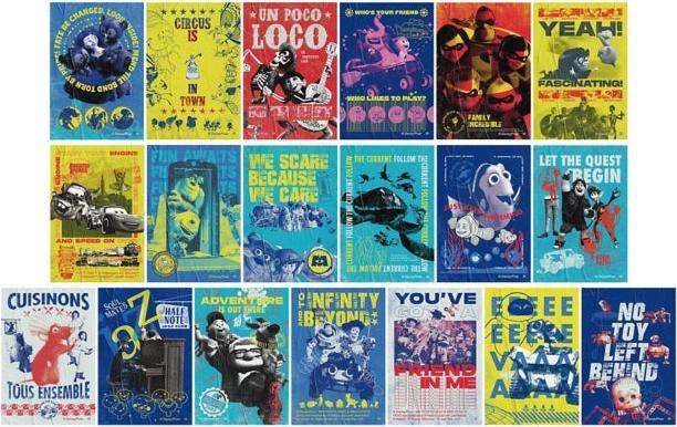 Immagine prodotto Disney Collezione di adesivi PIXAR Satin (poster) *19 tipi in totale