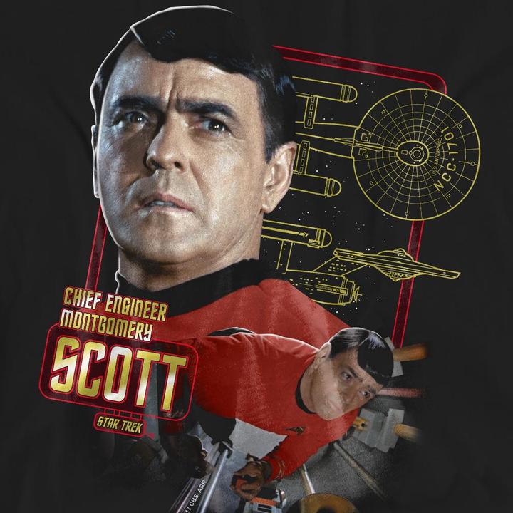 Actual product image Unisex Adult Chief Engineer Scott T-Shirt (L)