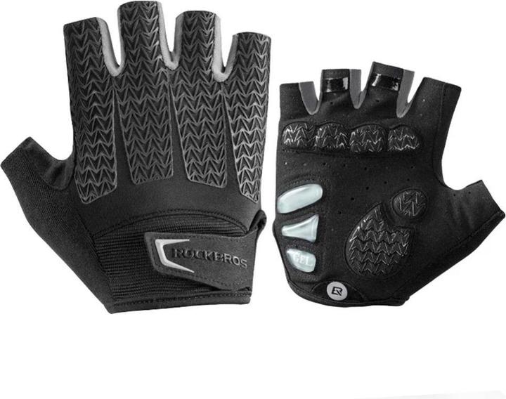 Produktbild Rockbros S169BGR XL cycling gloves with gel inserts - gray (XL)