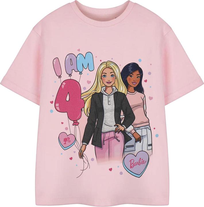 Barbie TShirt Mädchen 4. Geburtstag kurzärmlig (104)